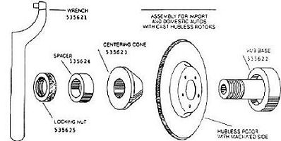 brake lathe sealed bearing mounting